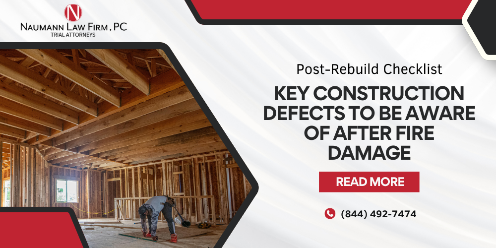 Fire Defect Post-Rebuild Checklist: Construction Defects After Fire Damage